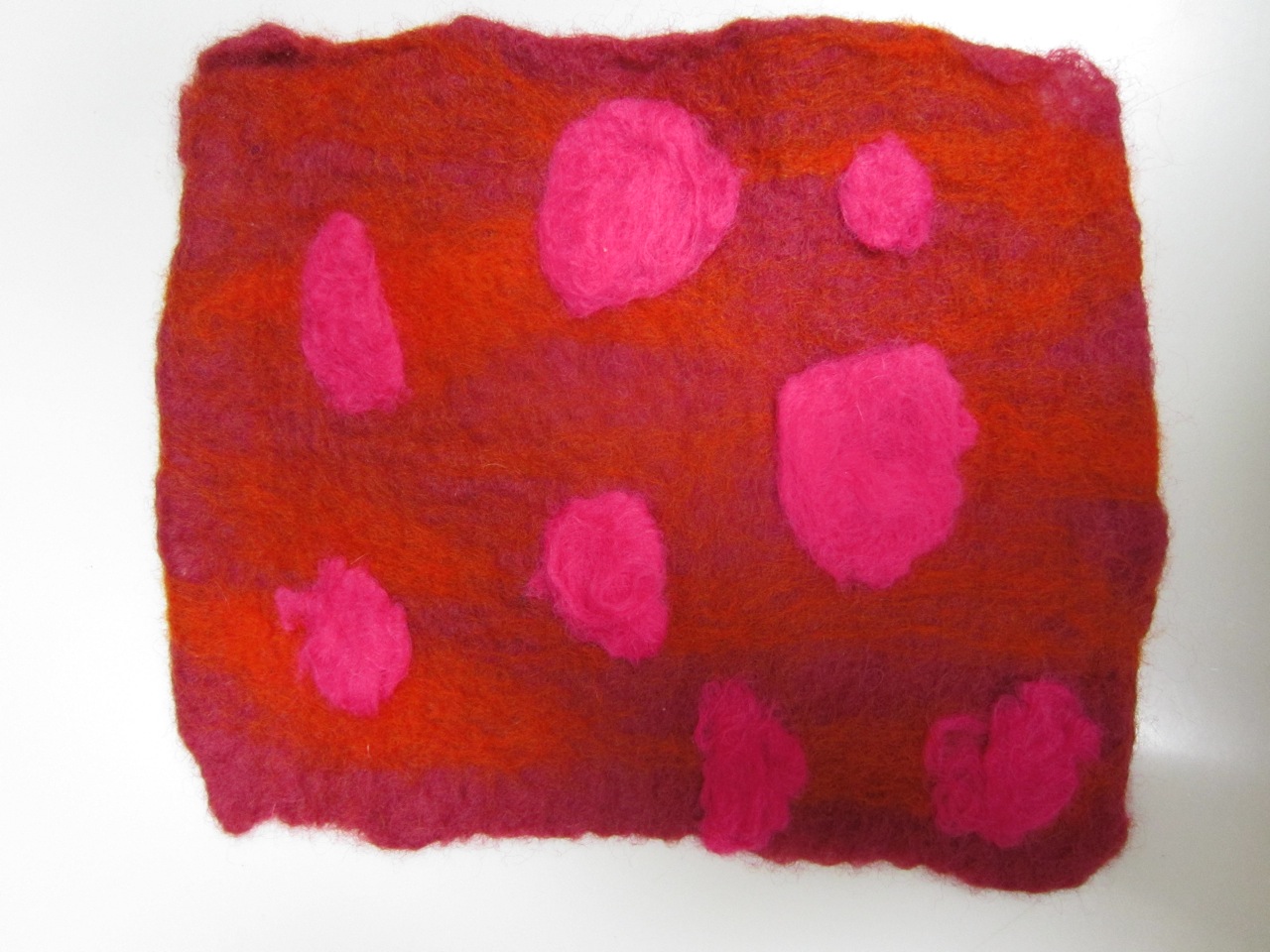 ..which inspired me to start making a felt wall-hanging.  This is as far as I've got...